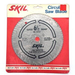 Vintage Skil 6-1/2" Super Sharp Circular Saw Blade 5/8" Arbor No. 28162 Fine USA
